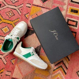 J.Crew Trainers Women's size 6.5  in Mountain White & Kelly Green New in Box